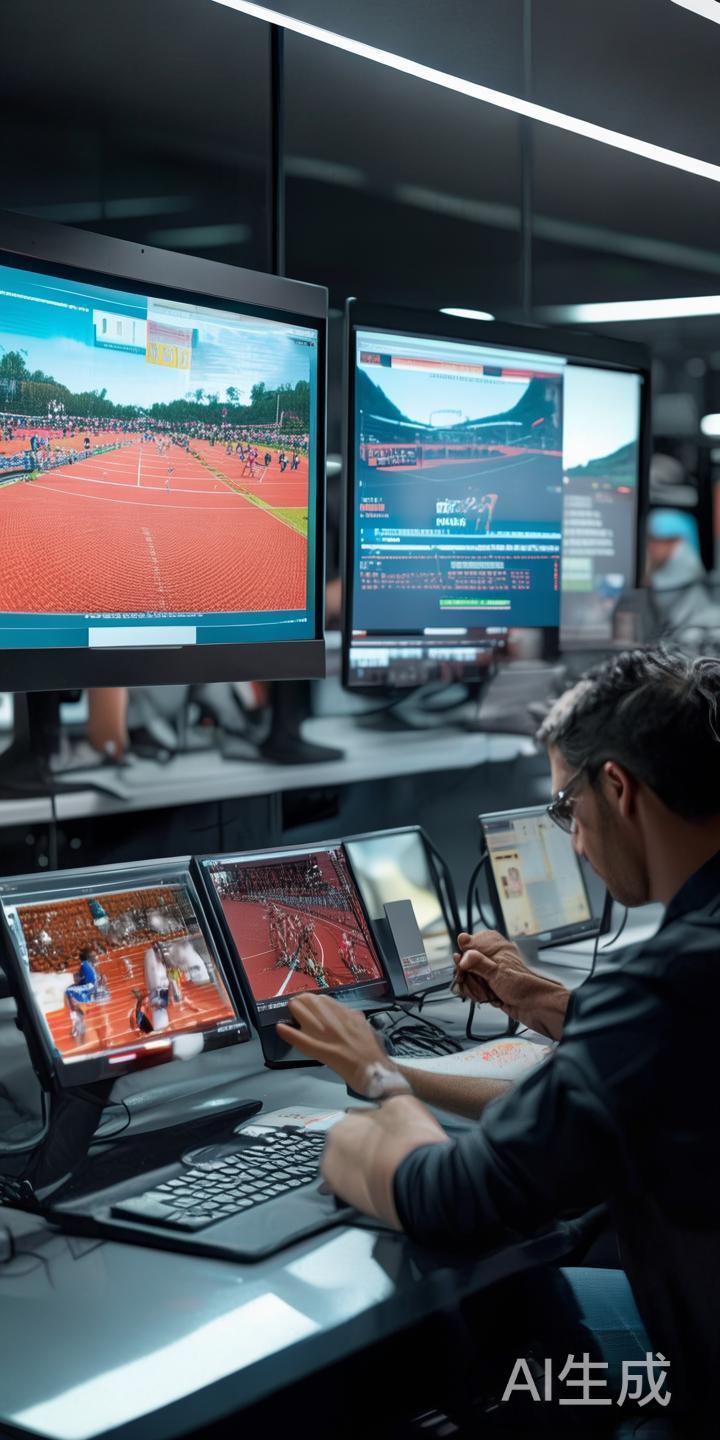 首先，从赛事现场或数据源采集所有相关信息，包括计时