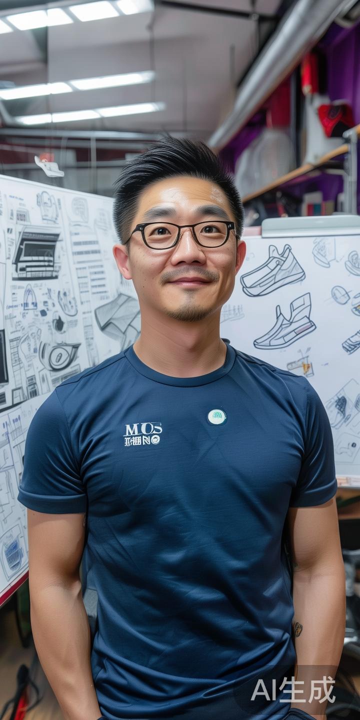 李明的职业生涯始于体育用品设计与市场营销领域，凭借